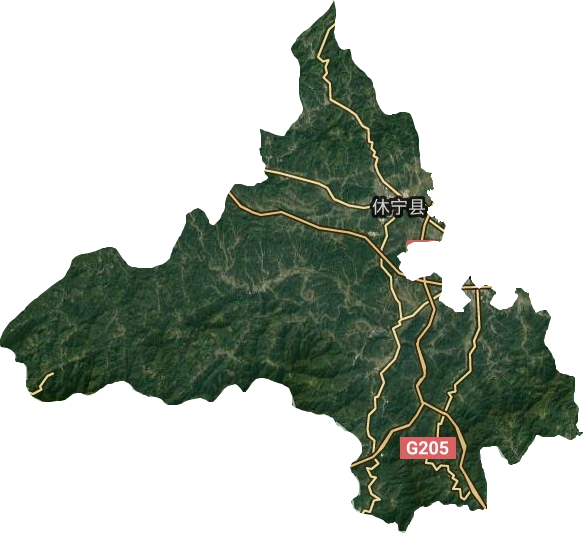 休宁县蓝田镇地图图片