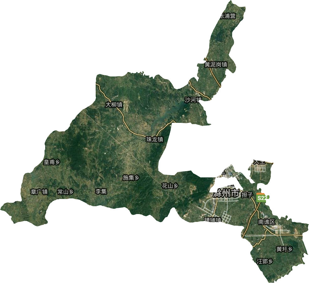南谯区地图管辖图片