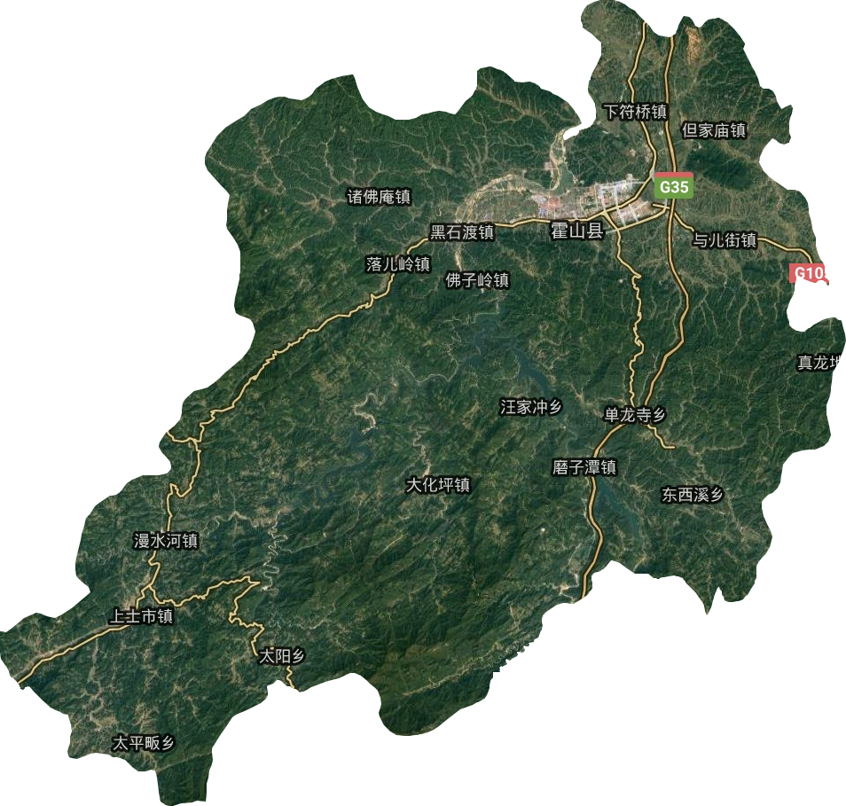 霍山地理位置图片
