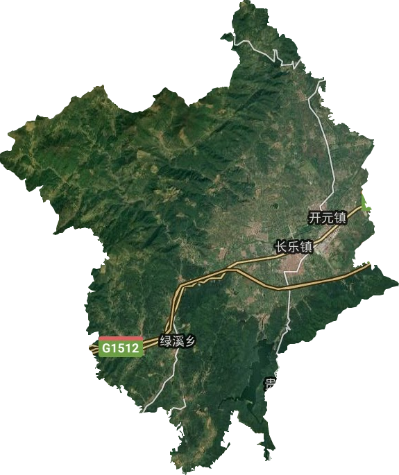 长乐卫星地图图片