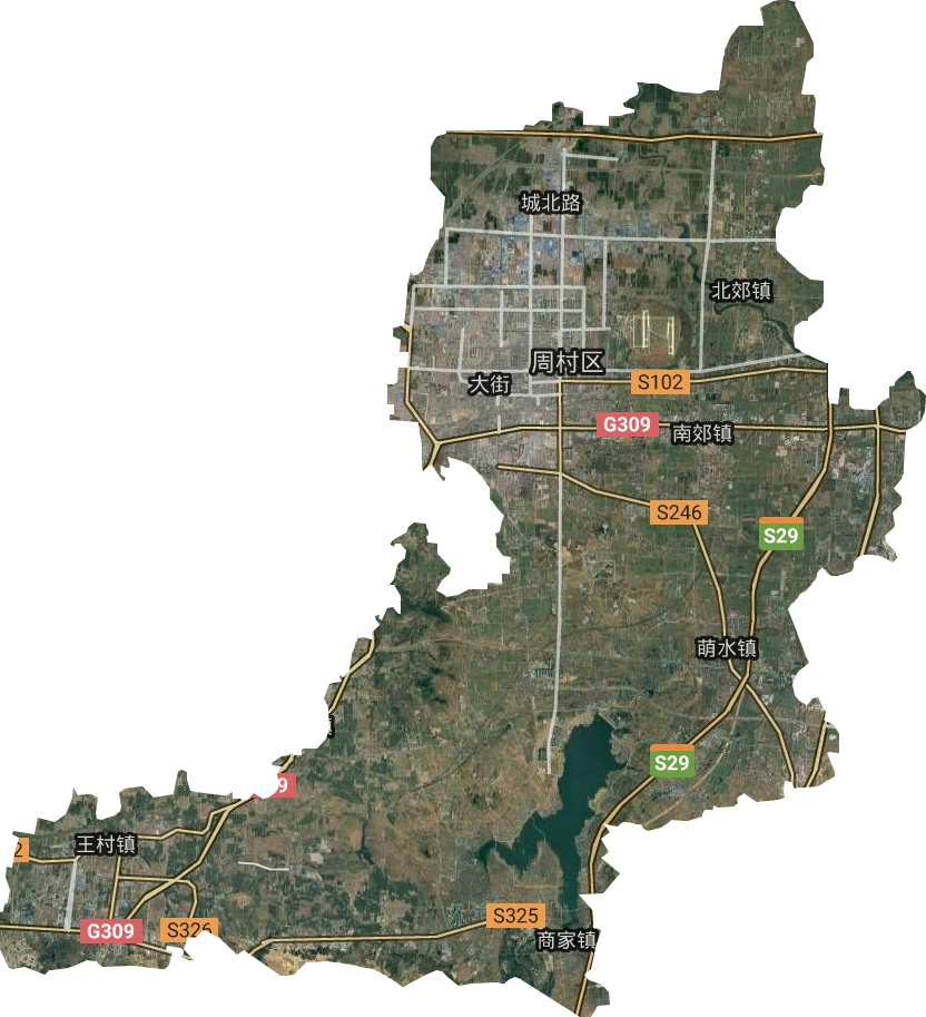 周村北郊镇地图高清版图片