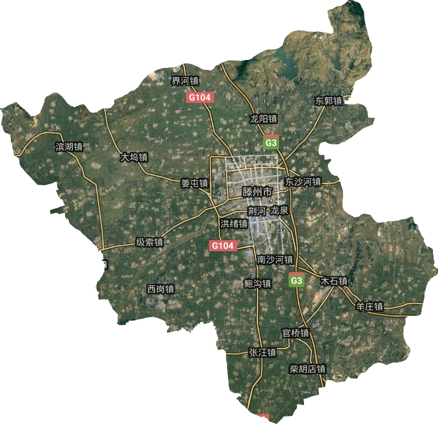 滕州地图市区高清版图片