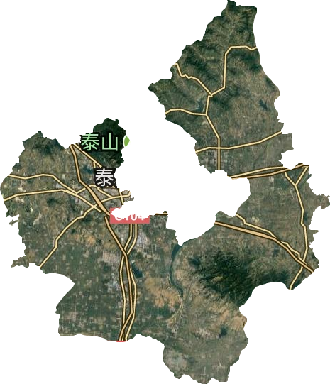 岱岳区乡镇地图图片
