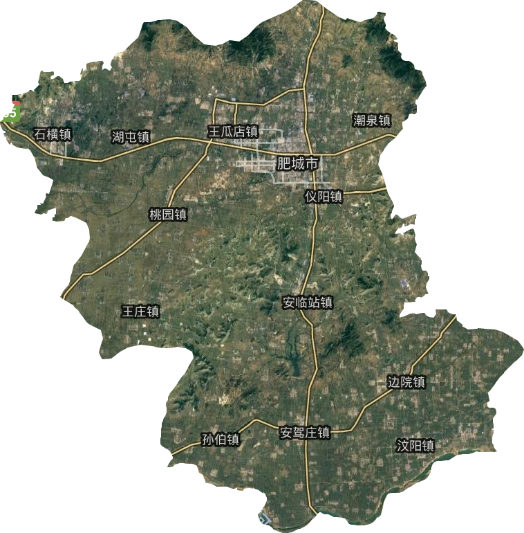 肥城市乡镇地图图片