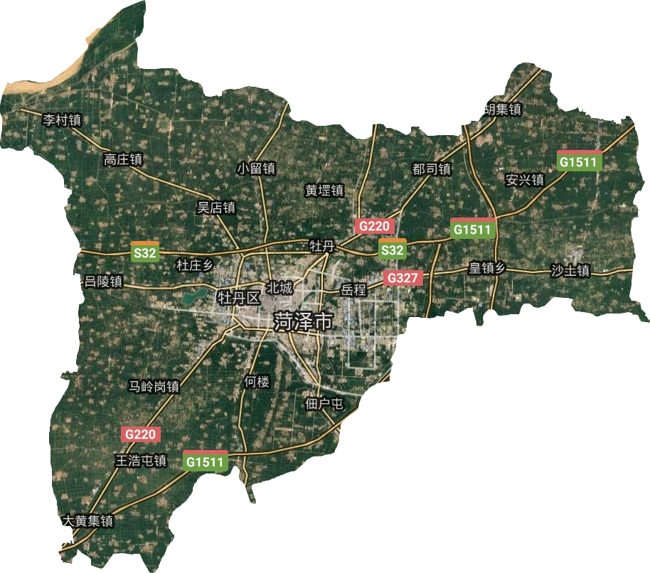 牡丹区马岭岗镇地图图片