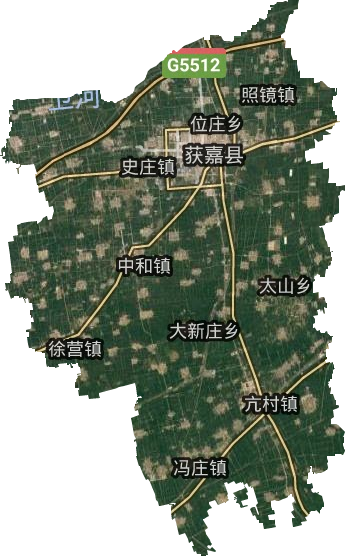 获嘉县的详细地图图片
