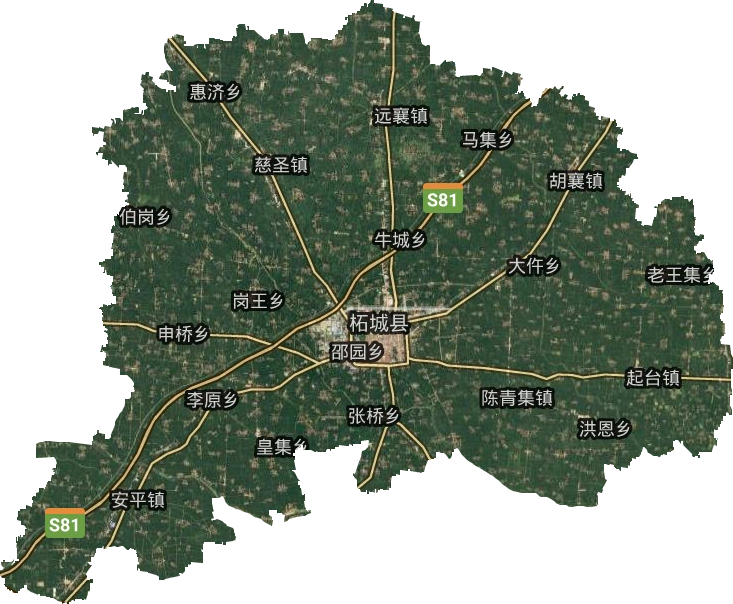 柘城县各乡镇地图图片