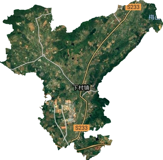高清村庄地图定位图片