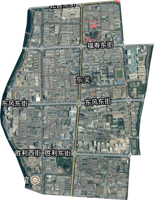 东关街道高清卫星地图,东关街道高清谷歌卫星地图