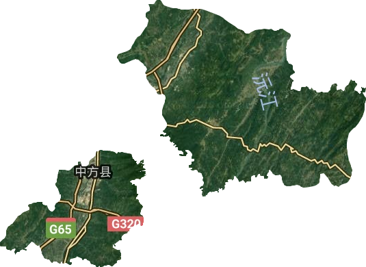 中方县新建镇地图图片