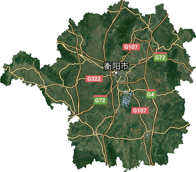 衡阳市卫星地图高清版图片