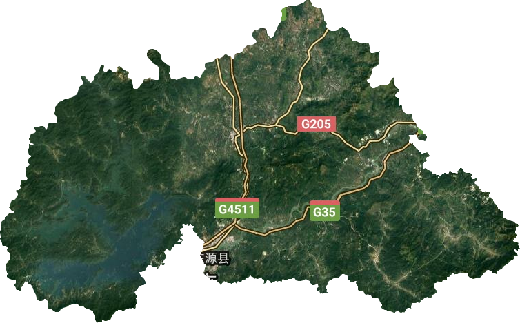 东源县地图显示各镇图片