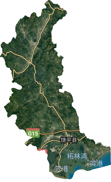 饶平县高清卫星地图,饶平县高清谷歌卫星地图