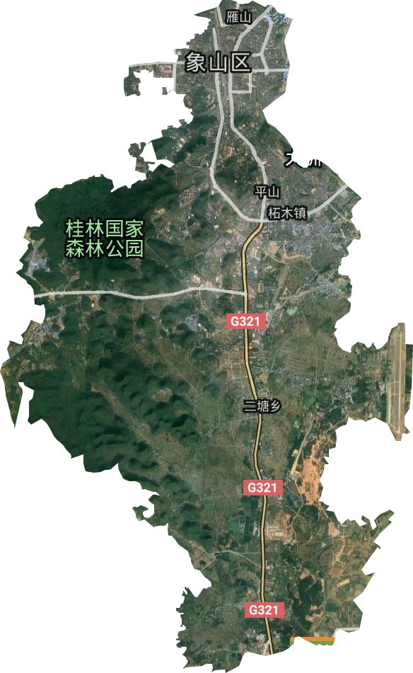 桂林市高清卫星地图,桂林市高清谷歌卫星地图