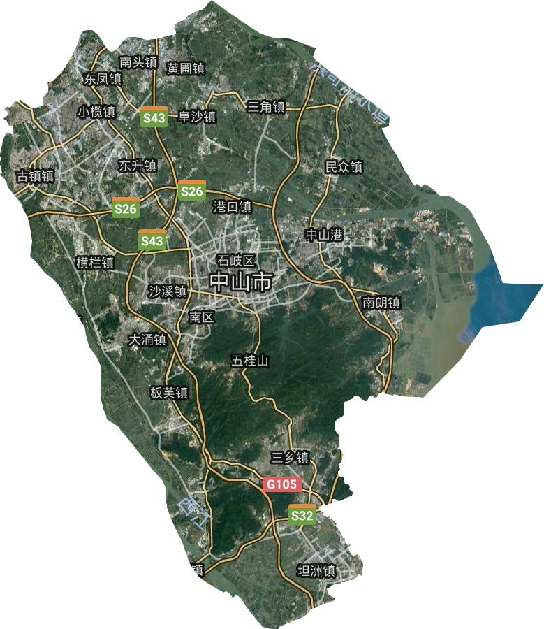 鲁中山区地图图片