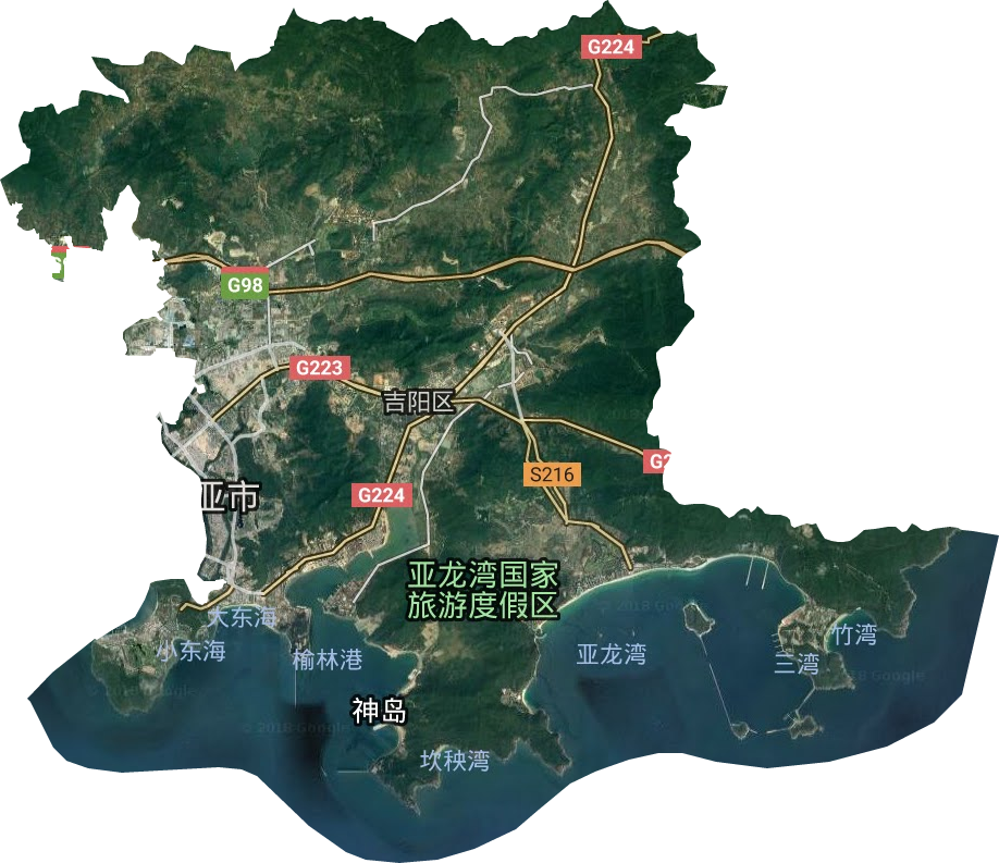 三亚吉阳区详细地图图片