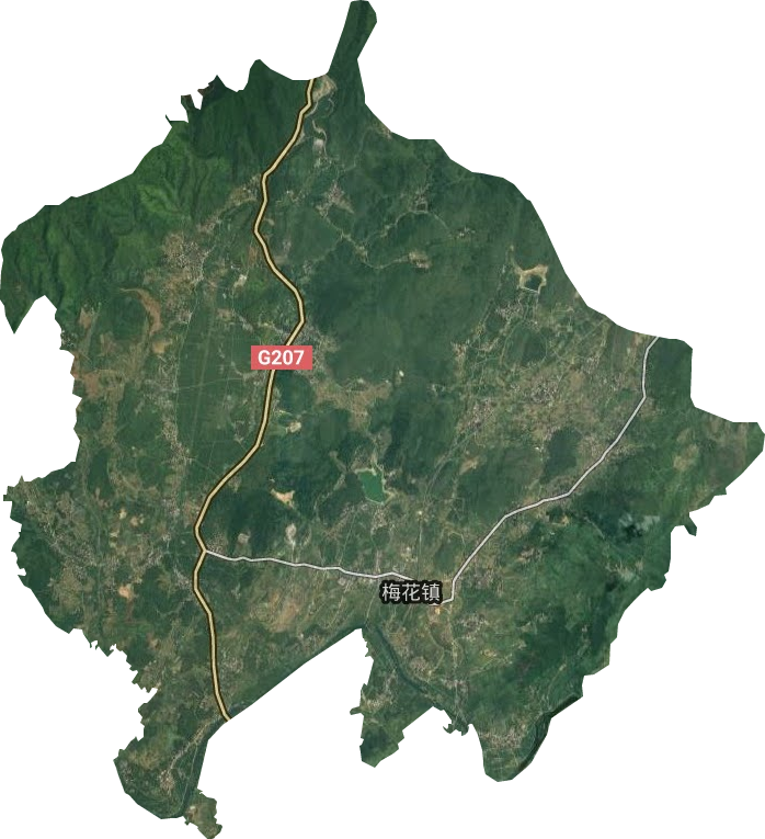 梅花镇地图图片