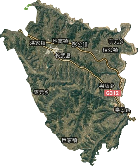 长武县行政区划图图片