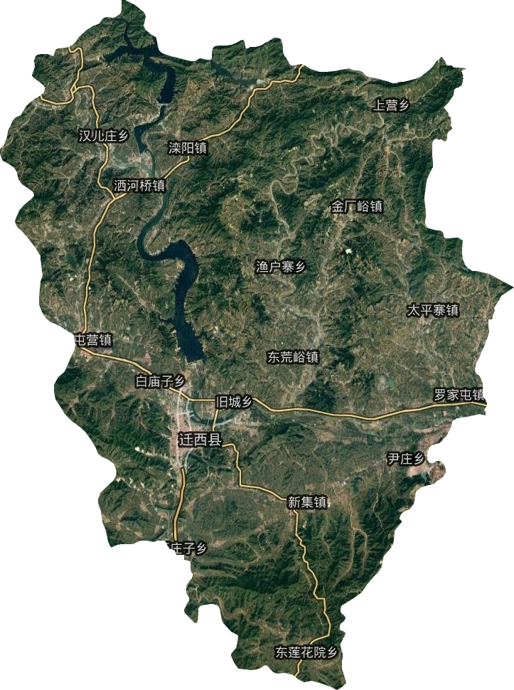 迁西县高清卫星地图