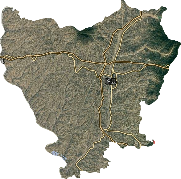 临县地图全图高清版图片