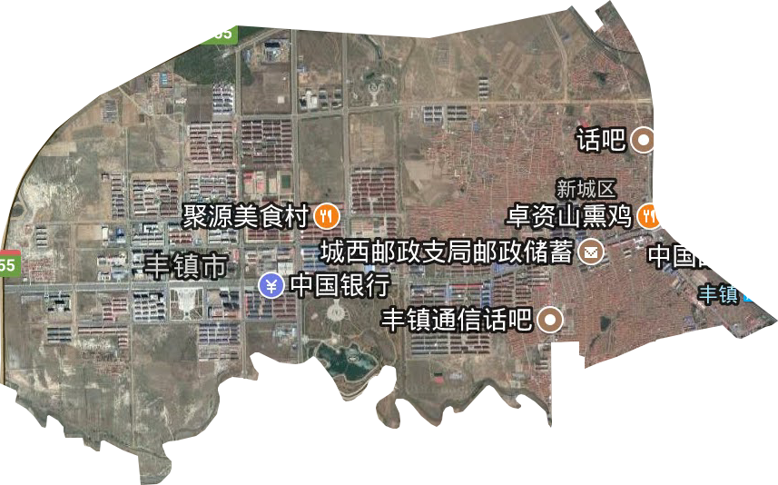 丰镇市城区地图图片