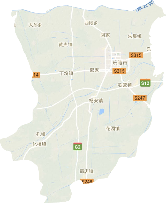 乐陵市乡镇地图图片
