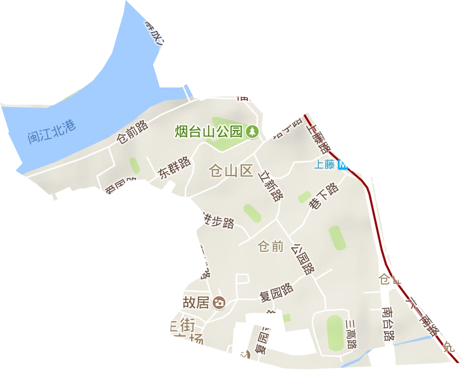 仓前区域地图图片