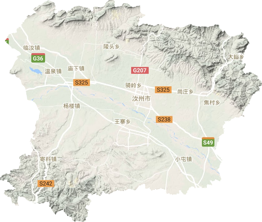 汝州市高清地图图片