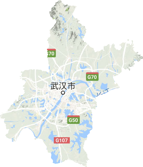 武汉市地势高低图图片