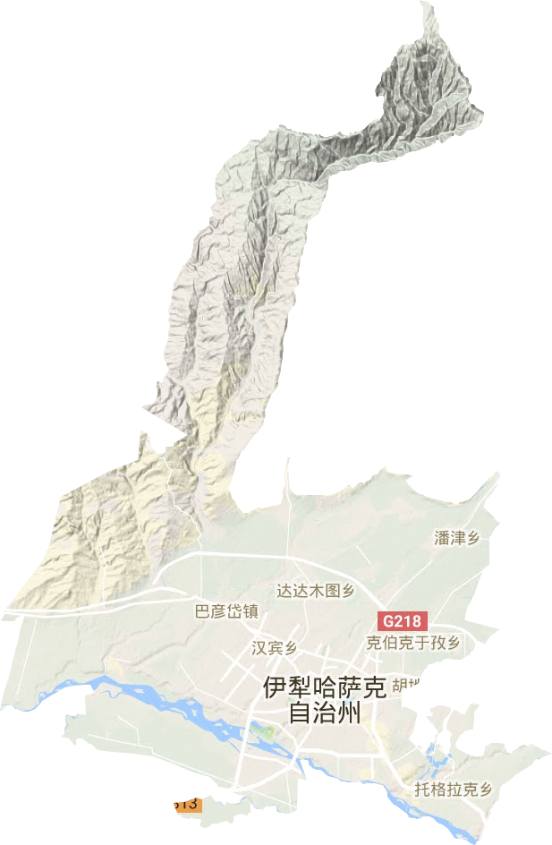 伊宁县各乡镇地图图片