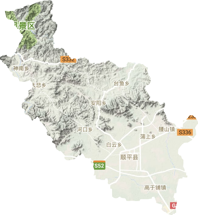 顺平县地图街道名称图片